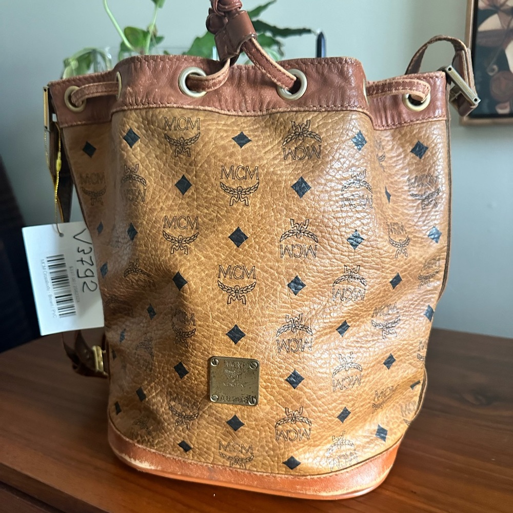 Authentic MCM bucket bag